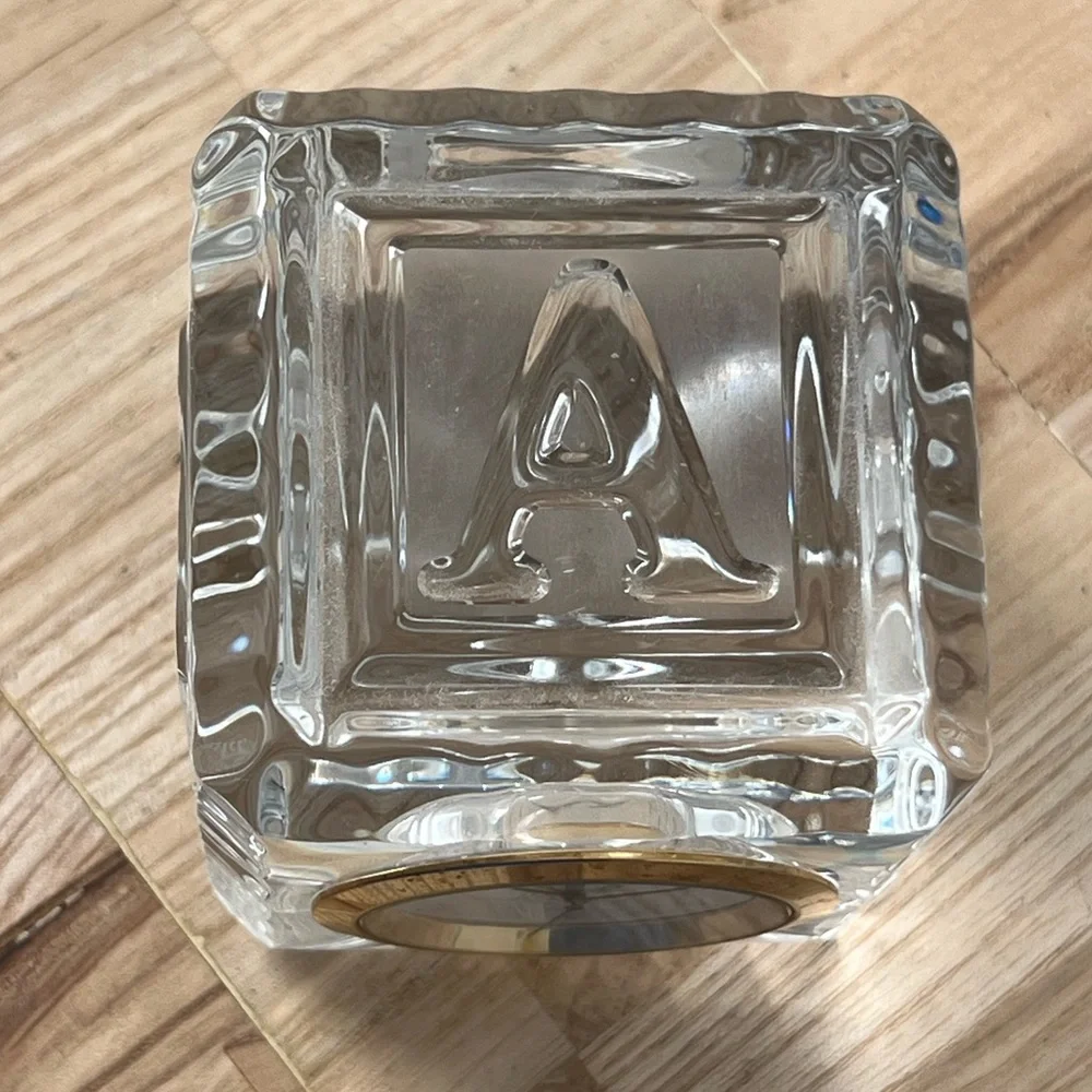 Waterford Crystal Rare Vintage Collectible Crystal Clock A, B, C, D Letters